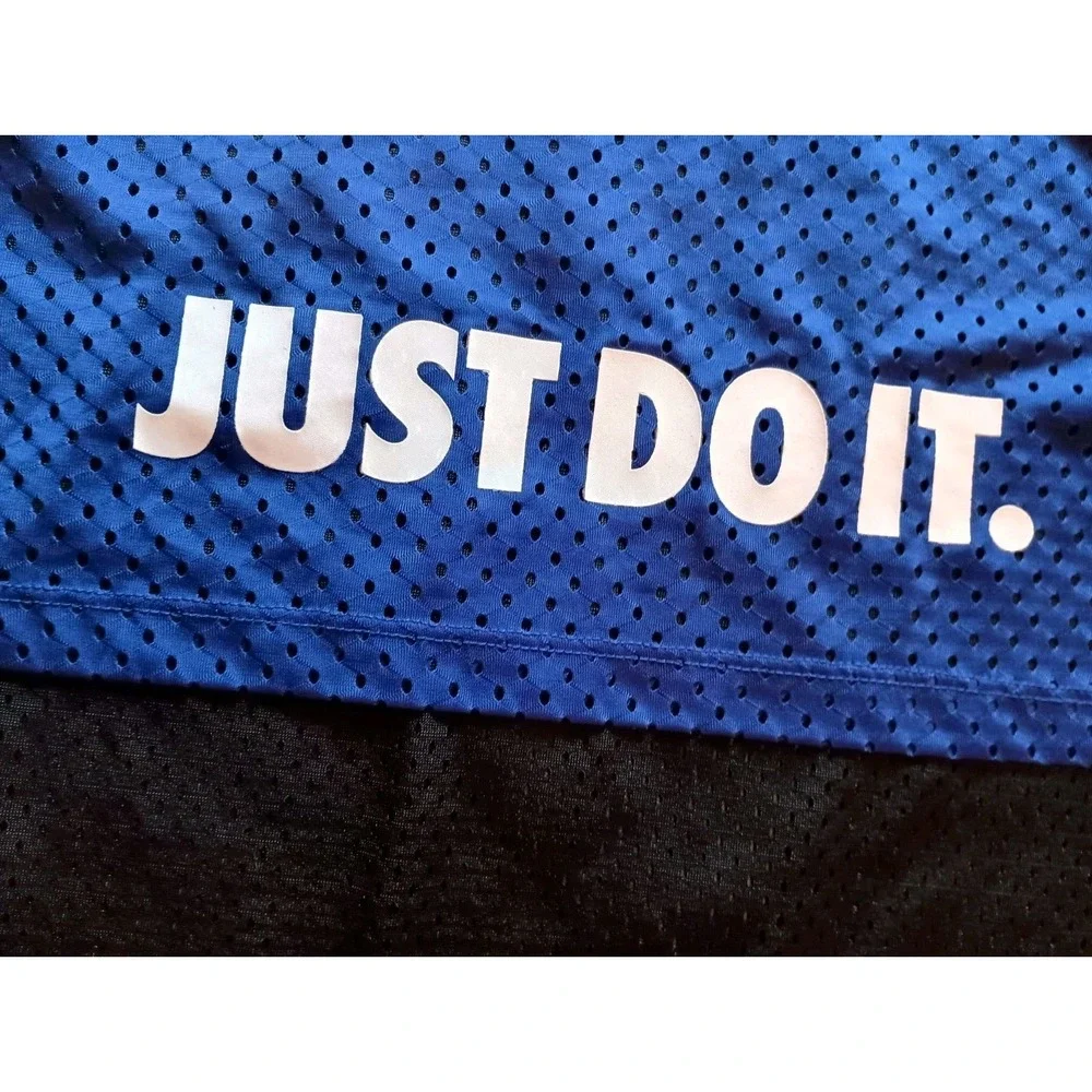 Nike‎ Black And Blue Mesh Double Layer Racer Back Tank 